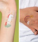 Tatuaże zmywalne dla dzieci magiczny jednorożec Rex London