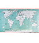 Mapa świata zdrapka dla podróżnika