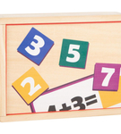 Puzzle do nauki liczenia dla dzieci układanka drewniana