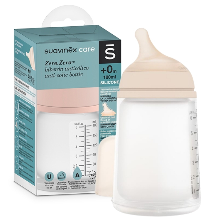 Beaba Suavinex Zero Zero Small Anti-Colic Bottle - Light