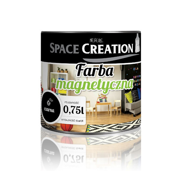 Farba magnetyczna podkładowa czarna 0,75 L Space Creation