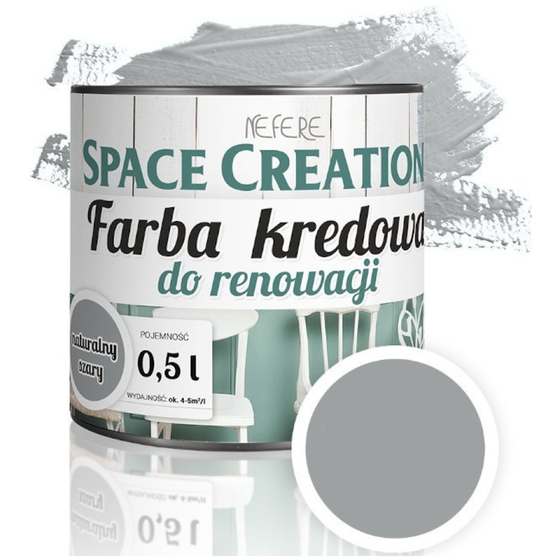 Farba remontowa kredowa naturalny szary 0,5 L Space Creation
