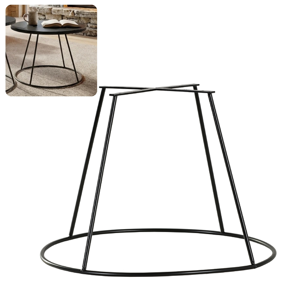 Noga loftowa stolika kawowego stelaż do stolika kawowego metalowa noga RING 40 cm