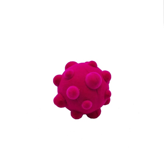 Miękka piłeczka sensoryczna XS wirus mała różowa Rubbabu
