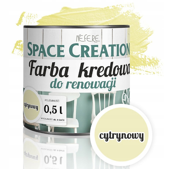 Farba remontowa kredowa cytrynowy 0,5 L Space Creation