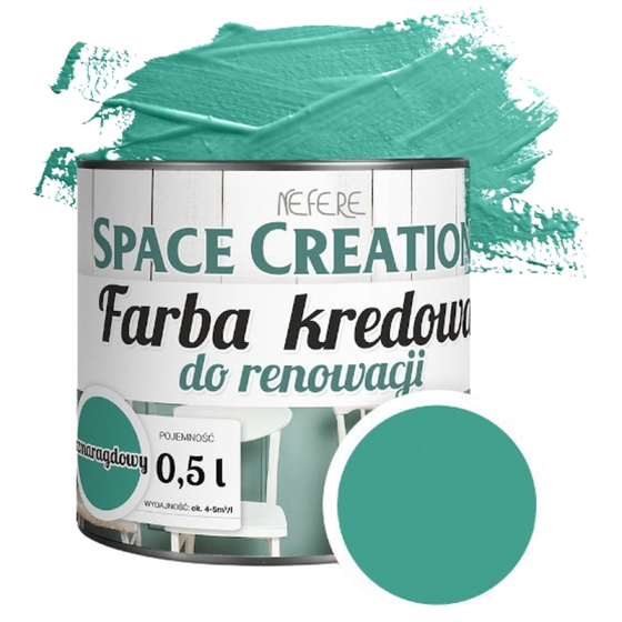 Farba remontowa kredowa szmaragdowy 0,5 L Space Creation