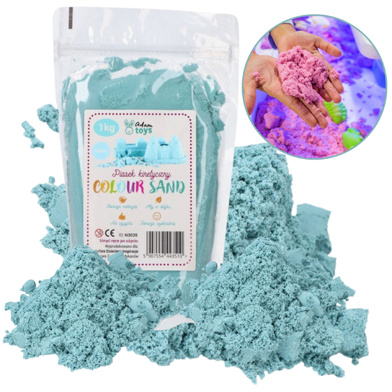 Piasek kinetyczny 1kg błękitny Adam Toys 