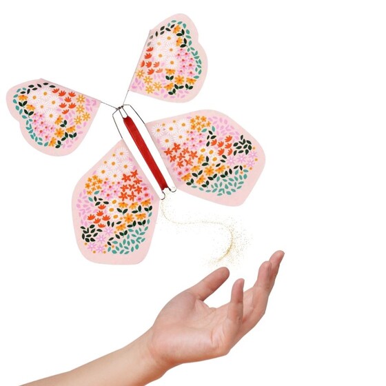 Zabawka magiczny motyl różowy Rex London