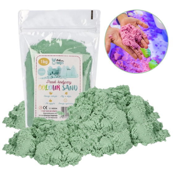 Piasek kinetyczny 1kg miętowy Adam Toys