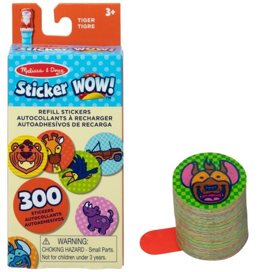 Naklejki trygrysek uzupełnienie 300 sztuk do Sticker Wow! Melissa & Doug