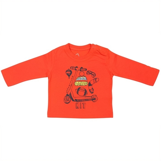 Bluzeczka dziecięca pomarańczowa hulajnoga Losan