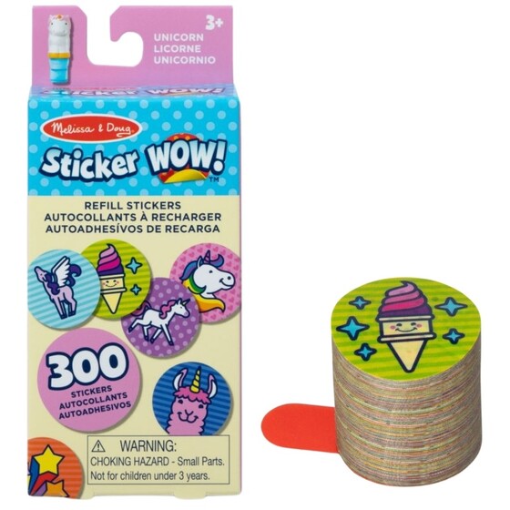 Naklejki jednorożec uzupełnienie 300 naklejek do Sticker Wow Melissa & Doug