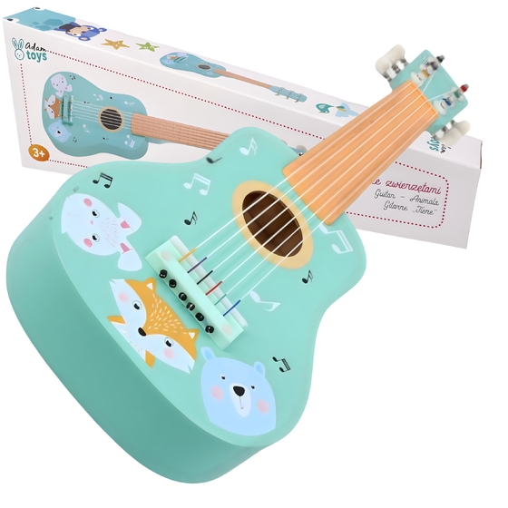 Gitara zabawka muzyczna dla dziecka drewniana ADAM TOYS