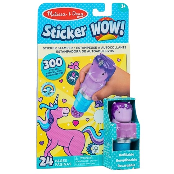 Stempelek z naklejkami jednorożec  Melissa&Doug