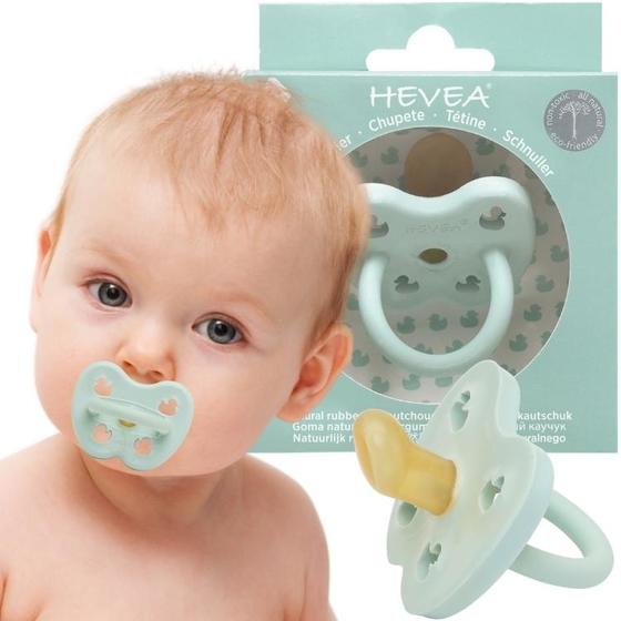 Smoczek kauczukowy anatomiczny 0-3m Mellow Mint Hevea