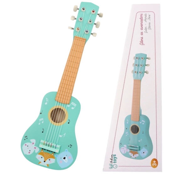 Gitara drewniana zwierzaki Adam Toys