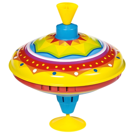 Duży tęczowy bąk klasyczna zabawka z dawnych lat