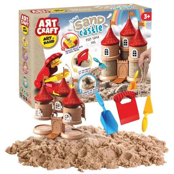Piasek kinetyczny zbuduj zamek kreatywny zestaw Art craft