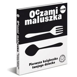 Książeczka dla niemowląt czarno-biała Sztućce Sierra Madre