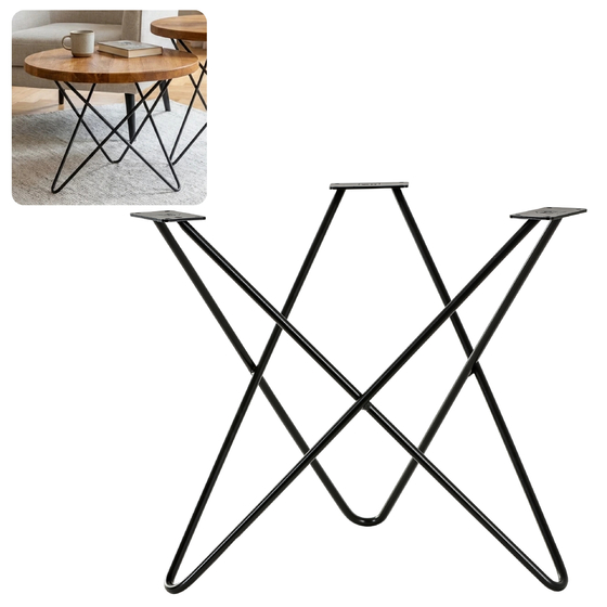 Stelaż noga do stolika kawowego STAR 40 cm czarna