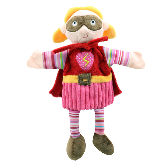 Pacynka superbohaterka różowa na rękę The Puppet Company
