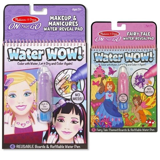 Zestaw kolorowanek wodnych dla dziewczynek wróżki i makijaże Melissa&Doug