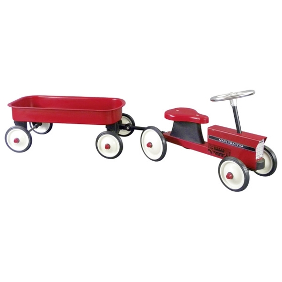 Traktor dla dziecka z przyczepką jeździk Goki