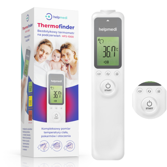 Bezdotykowy termometr na podczerwień Thermofinder Helpmedi