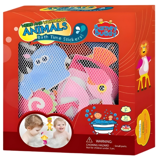 Naklejki do kąpieli zwierzęta Barney & Buddy