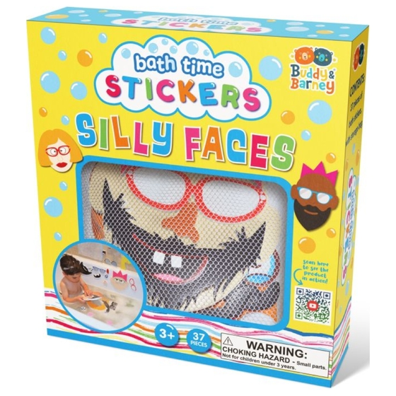 Naklejki do kąpieli śmieszne twarze buzie Barney & Buddy