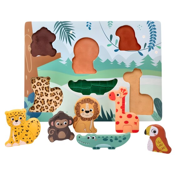 Układanka sensoryczna dotykowa safari Adam toys