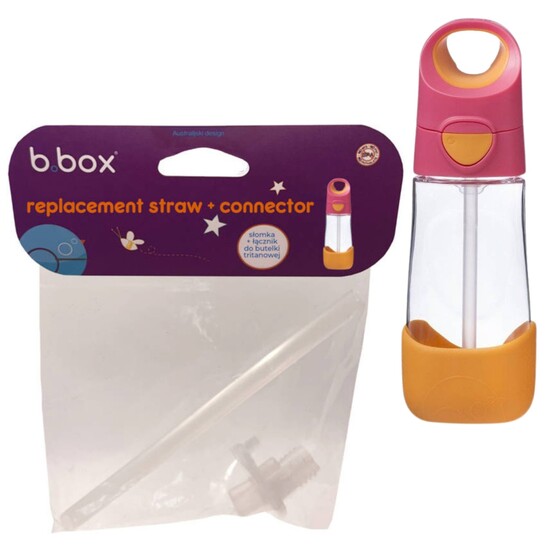 B.BOX  Słomka+łącznik do butelki tritanowej 450 ml