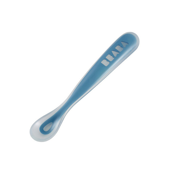 Łyżeczka dla niemowląt silikonowa blue Beaba