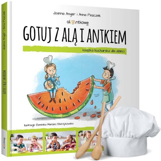 Książka z przepisami Gotuj z Alą i Antkiem dla dzieci Alaantkowe