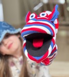 Pacynka na rękę SOX Sammy pacynka skarpeta z piszczałką Puppet Company