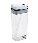 Bidon ze słomką clear Drink In The Box Modern 350 ml