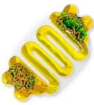 Zabawka sensoryczna z cieczą żółta squishy gniotek Tullo