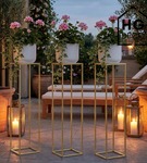 Kwietnik stojący metalowy stojak na kwiaty na jedną doniczkę PREMIUM 90 cm