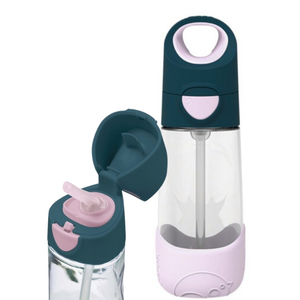 Tritanowa butelka, bidon ze słomką 450 ml, Indigo Rose B.Box