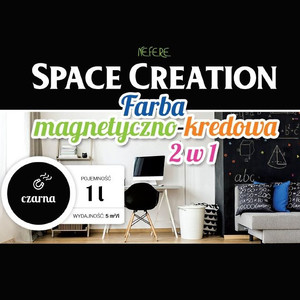 Farba magnetyczno-kredowa czarna 1,0 L Space Creation