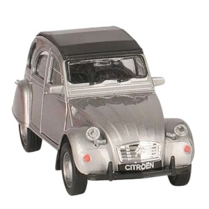 GOKI  Citroen 2CV model auta srebrny z dachem