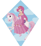 Lekki latawiec dla dziewczynki różowa księżniczka na kucyku zabawka do ogrodu Imex