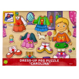 WOODY  Przebieranka puzzle drewniane Karolinka 