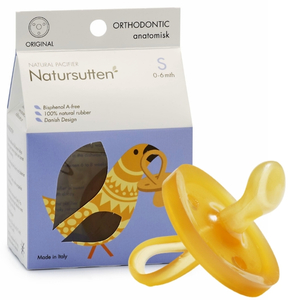 Smoczek kauczukowy hevea ortho S Natursutten