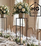 Kwietnik stojący metalowy czarny loftowy stojak na kwiaty pojedynczy 75cm