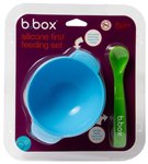 Silikonowa miseczka przyssawką i łyżeczką, Ocean breeze B.box