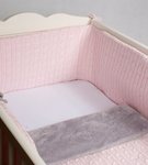 Ochraniacz na łóżeczka Lamium różowy Molomoco