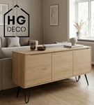 Metalowa noga do szafki / komody / pufy / czarna DP25 cm