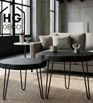 Metalowa noga hairpin do stolika kawowego dwa pręty noga loftowa DP40 cm