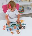 Układanka sensoryczna dotykowa safari Adam toys